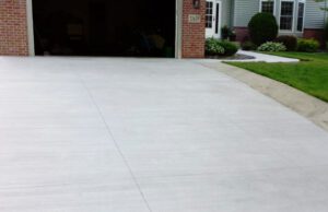 concrete driveway